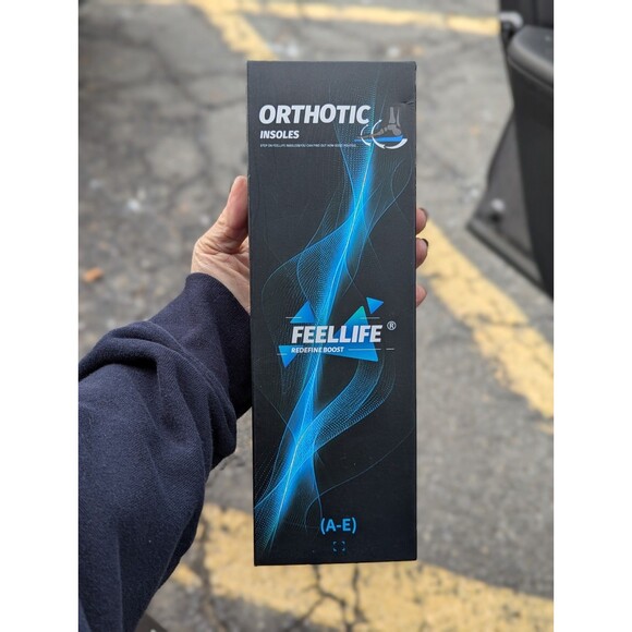 FEELLIFE Plantar Fasciitis Insoles High Arch Support Orthotics  M5-5.5 / W 7-7.5 - Picture 8 of 10
